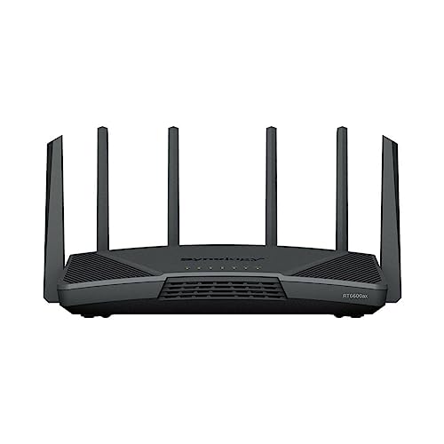 Synology RT6600ax Tri-Band Wi-Fi 6 Router - Quad-Core 1.8 GHz, 1 GB DDR3, Synology SSL VPN