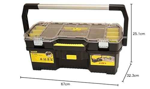 Stanley Toolbox with Tote Tray Organiser, 600 mm Length