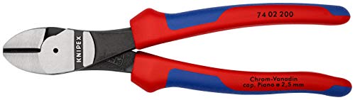 Knipex 7402200 8-Inch High Leverage Diagonal Cutters - Comfort Grip
