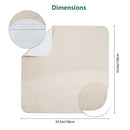 136cm (53in) Double Sided Vegan Leather Splat Mat Under High Chair, Large Waterproof Baby Play Mat, Wipe Clean Kids Mess Mat, Outdoor Picnic Blanket&Beach Mat, Non Toxic&Foldable, LEASURE