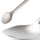 Tentock Titanium Long Handle Spoon Spork for Backpacking Meal Ultralight Camping Flatware Cooking Utensils Multifunctional Tableware with Storage Bag Ideal for Camping Hiking Picnic (Spoon)