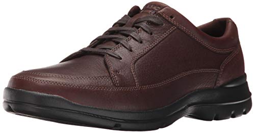 ROCKPORT Men's Junction Point Lacetotoe Oxford, Chocolate, 14