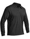 CQR Men's Polo Shirt, Long Sleeve Tactical Shirts, Dry Fit Lightweight Golf Shirts, Outdoor UPF 50+ Pique Shirt TOK004-BLK Large