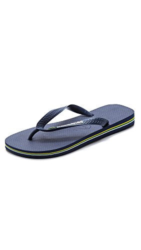 havaianas Brazil Flip Flops for Women, Navy Blue, 11-12