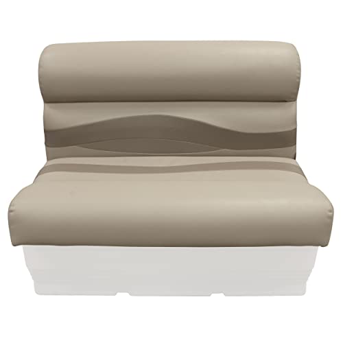 Wise BM1144-1749 Premier Series Pontoon 36" Bench Seat Cushion Set, Mocha Java/Café/Mushroom