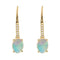 Gin & Grace 14K Yellow Gold Natural Ethiopian Opal Earrings With Diamonds For Women