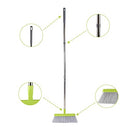 FGY Broom and Dustpan Set for Home, Sweeper and Dust Pan Set for Indoor Kitchen Lobby Office Garage Floor Sweeping