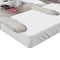 Ambesonne Christmas Fitted Sheet, Dog and Cat in Santa Red Hats Funny Puppy and Kitty Domestic Pet Animal, Bed Cover with All-Round Elastic Deep Pocket for Comfort, Twin XL Size, Grey White