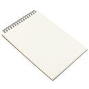 ZEONHEI 10 Pack A5 Blank Spiral Sketch Books, 30 Sheets / 60 Pages of 160gsm Plain Paper Notebook Drawing Pads, Brown Hard Kraft Cover Art A5 Sketchbooks for Painting, Sketching, Drawing