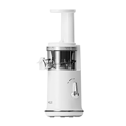 MIUI Slow Juicer FFX Easy-to-clean Electric Juice Maker, Lemon Fruit Blender, Mini Portable Can Make Ice Cream, 2022NEW Mini-Pro (White)