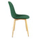 Higliocas Dining Chairs Velvet Accent Chair: Modern Dining Chairs Set of 4 in Dining Room and Kitchen Room