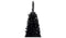 SHATCHI 4Ft-8Ft Artificial Flocked Slim Christmas Pencil Tree Holiday Home Decorations with Pointed Tips and Metal Stand (Snow Black/White/Frosty Green), 4ft