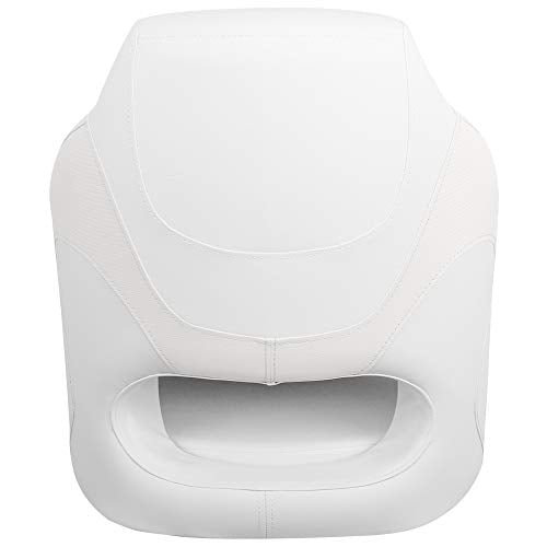 MSC Captain Boat Seat (White/White, Captain Boat Seat)