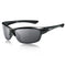 Flux AVENTO Polarized Sports Sunglasses UV400 Protection with Anti-Slip Function and Lightweight Frame - for Men and Women when Driving, Running, Baseball, Golf, Casual Sports (BLK)