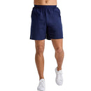 Hanes Men's Originals Cotton Pockets, Pull-on Jersey Gym Shorts, 7", Athletic Navy, X-Large