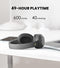 Edifier W820NB Hybrid Active Noise Cancelling Headphones - Hi-Res Audio - 49H Playtime - Comfortable Fit - Wireless Bluetooth Headphones for Travel, Flight, Train, Commute - Grey