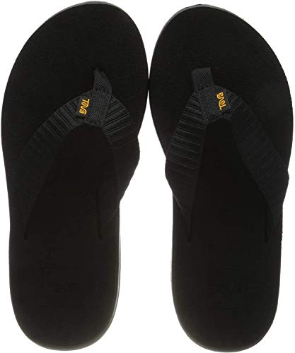 Teva Women’s Voya Flip-Flop, Black (Bar Street Black), US 9