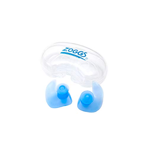 Zoggs Aqua Plugz, Ear Plugs for Swimming, Reusable Silicone Ear Plugs (Packaging May Vary) Blue 14+ Years