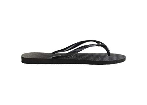 Havaianas Women's Slim Crystal Glamour Sw Flip Flop Sandal, Black, 7 Women/6 Men