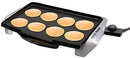George Foreman GREG10 Griddle, Fast Heat Up to 200 Degrees, Large Grilling Surface, Non-Stock, Variable Temperature Control, Black
