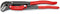 Knipex 83 61 015 Pipe Wrench S-Type with Fast Adjustment Grey Powder-Coated Plastic Coated, 420 mm