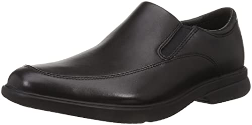 Rockport Men's Aderner Slip On Business Shoe, Black Leather, US 9.5