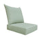 BOSSIMA Outdoor Patio Cushions Deep Seat Chair Cushions Sunbrella Furniture Cushions,Canvas-Celadon
