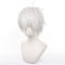 COSPLAZA Seishiro Nagi Blue Lock Anime Wigs Short Fluffy Silver White Hair Men Boy Halloween Cosplay Costume Wigs