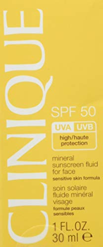Clinique Broad Spectrum SPF 50 Mineral Sunscreen Fluid for Face for Women 1 oz Sunscreen