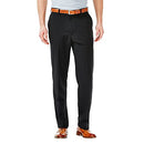 Haggar Men's Cool 18 Flat Front Pant Reg. and Big & Tall Sizes, Black, 44W x 32L