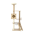 Alopet 162cm Wooden Cat Tree with Ladder, Cat Condo and Scratching Post Cat Tower