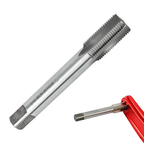 9/16-20 Right Hand Thread Tap - HSS Pedal Repair Tool - Thread Repair, Bicycle Crank Tapping Rod, Machine Thread Tap and Round Thread Die Right