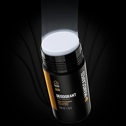 MANSCAPED™ UltraPremium Deodorant, Aluminum-Free Clear Formula, Soft and Comfortable with Cologne-Quality Fragrance for Under Arm Odor Protection, 2.5 oz Stick (1 Pack)