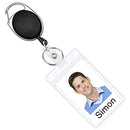 10Packs Retractable Badge Reel with Carabiner Reel Clip Key Ring Retractable ID Card Holder Key Chain Holders for Office Worker Doctor Nurse Employee