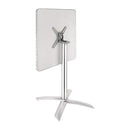 Bolero Pedestal Stainless Steel Flip Top Square Bistro Table, 60 cm Size