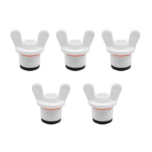 ZYAMY 5pcs 1/2" PT Male Thread PPR Pipe Plug End Caps Garden Hose Water Tubing Connector Fitting with Butterfly Handle for Lawn, Garden, Courtyard, Greenhouse