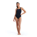 Speedo Womens Classic One Piece Swimsuit, True Navy, 34 US