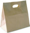 Packware Kraft Paper Tote Bags - Die Cut Handles, Flexicore Materials, Rectangular Shape, Disposable Party Favor, Grocery, Shopping & Food Carry Bags for Home & Commercial Uses - Brown (Pack of 100)