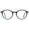 TIJN Blue Light Blocking Glasses Men Women Vintage Thick Round Rim Frame Eyeglasses, 03.black, Medium