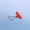 100PCS Fishing Line Sinker Slides T-Shape Swivels Snaps Weight Sliders Fishing Finder Clip Fishing Tackle for Freshwater Saltwater