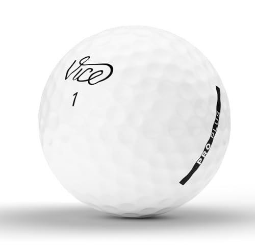 Vice Pro Plus Golf Balls, White
