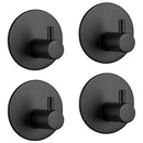 [4 Pack] Stainless Steel Wall Hooks, 4 self- 3M Adhesive Hooks, Endurance Wall Hook, Towel Hook, Hook, Waterproof Rod, Suitable for Bathroom, Kitchen, Home, Office