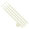 Hyoola Beeswax Skinny Taper Candles - 50 Pack - Natural Dripless Decorative Candles with Long Lasting Burn - Elegant Taper Design, Soothing Scent - 9" Tall - Handmade in The USA