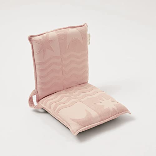 Terry Travel Lounger Chair in Salmon Pink