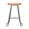Artiss Bar Stools Stool Set of 2 Kitchen Counter Barstools Dining Chair Chairs Vintage Industrial Style Natural in 65cm Seat Height Floor for Home Bar Dining Room Cafe Outdoor Indoor
