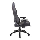 Newskill Akeron Professional Gaming Desk Chair, Breathable PU Leather, Adjustable Height, 180° Recliner, Gas Piston Class 4, 3D Adjustable Armrests, Lumbar and Cervical Cushion, Black
