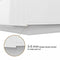 Luxsuite Coffee Table High Gloss Tea Table Wooden with Storage 4 Drawers Storage Shelf Cabinet Living Room Furniture White 95cm