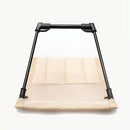 koolsoo Beach Seat Cushion Folding Chair Pad Mattress Outdoor Folding Chair Backrest Floor Chair with Back Support with Carrying Bag for Hiking,Camping,Picnic, Khaki
