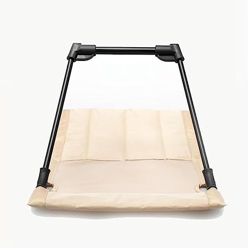 koolsoo Beach Seat Cushion Folding Chair Pad Mattress Outdoor Folding Chair Backrest Floor Chair with Back Support with Carrying Bag for Hiking,Camping,Picnic, Khaki