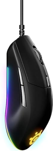 SteelSeries Rival 3 Wired 6-Button 77g Gaming Mouse - Prism 3-Zone RGB Illumination - 8,500 CPI TrueMove Core Optical Sensor